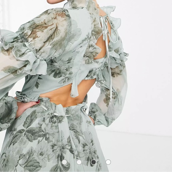 Floral Ruffle Midi Dress - Picture 7 of 16